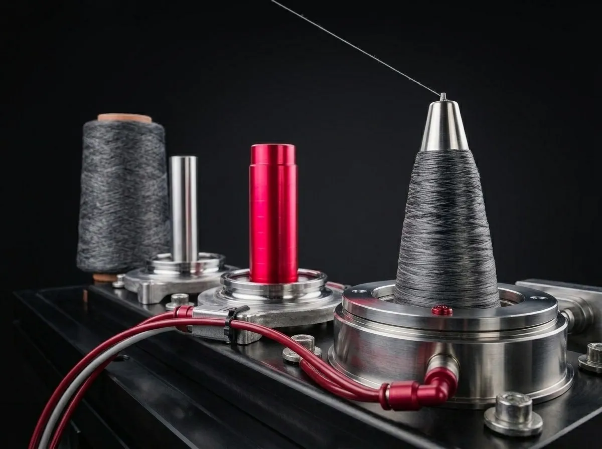 Design study of the air-bearing ring spinning unit with a hybrid yarn spool